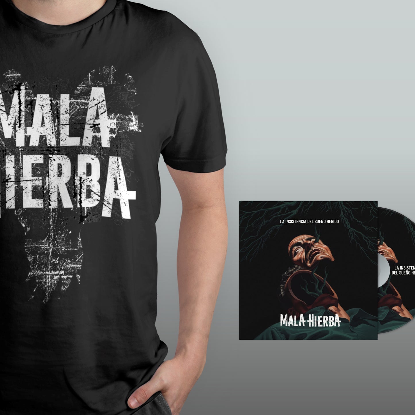 Pack (CD "La insistencia del sueño herido" + Camiseta logo)