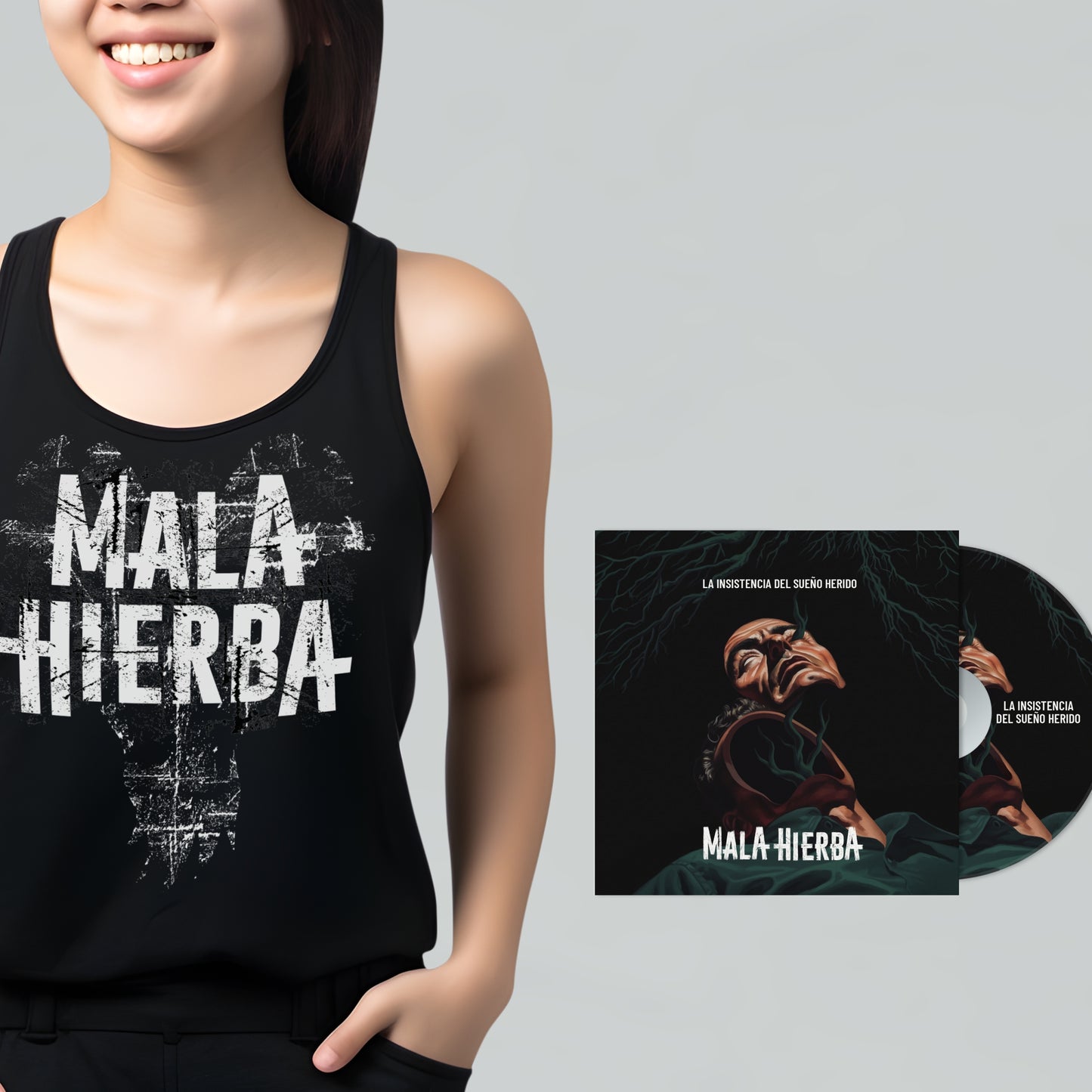 Pack (CD "La insistencia del sueño herido + Camiseta logo tirantes)